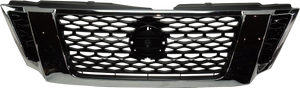 ARMADA 17-19 GRILLE, Painted Black, w/ Chrome Frame, SL/Platinum Models