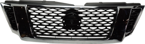 ARMADA 17-20 GRILLE, Painted Black, w/ Chrome Frame, SV Model