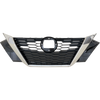 SENTRA 20-23 GRILLE, Black Shell with Chrome Insert, w/ Smoke Black Molding, w/o Camera Hole