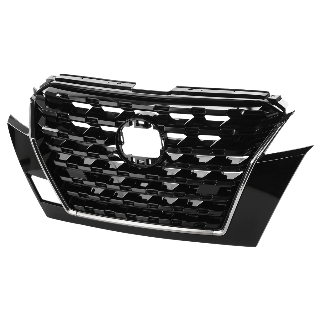 KICKS 21-23 GRILLE, Painted Black Shell and Insert, w/ Chrome Molding, SR Model