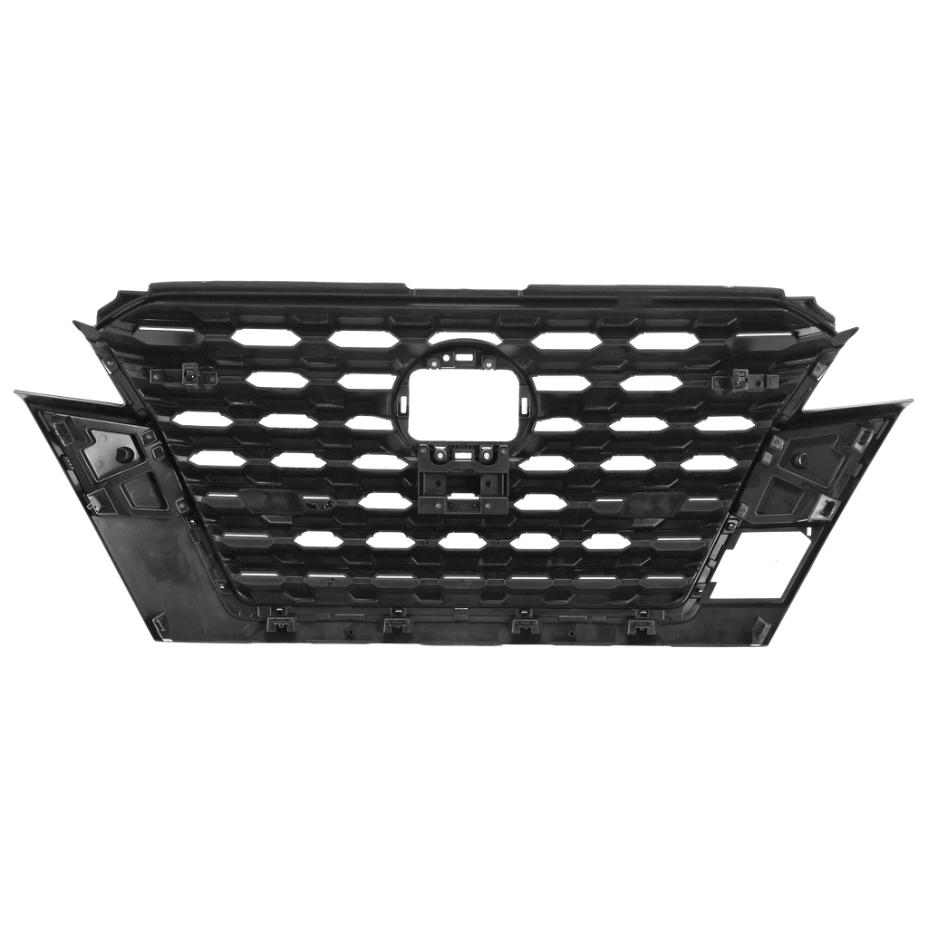 KICKS 21-23 GRILLE, Painted Black Shell and Insert, w/ Chrome Molding, SR Model