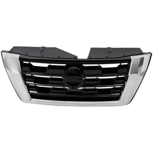 ARMADA 21-22 GRILLE, Painted Black Shell and Insert, w/ Chrome Molding, S/SV Models