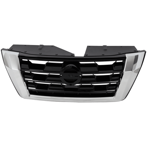 ARMADA 21-22 GRILLE, Painted Black Shell and Insert, w/ Chrome Molding, S/SV Models
