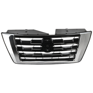 ARMADA 21-22 GRILLE, Painted Black Shell and Insert, w/ Chrome Molding, (SL, w/o Midnight Edition)/Platinum Models