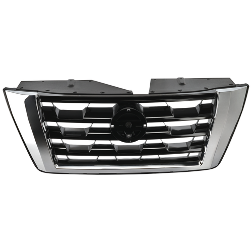 ARMADA 21-22 GRILLE, Painted Black Shell and Insert, w/ Chrome Molding, (SL, w/o Midnight Edition)/Platinum Models