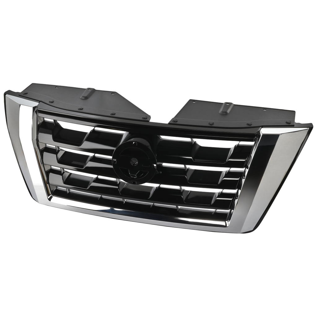 ARMADA 21-22 GRILLE, Painted Black Shell and Insert, w/ Chrome Molding, (SL, w/o Midnight Edition)/Platinum Models