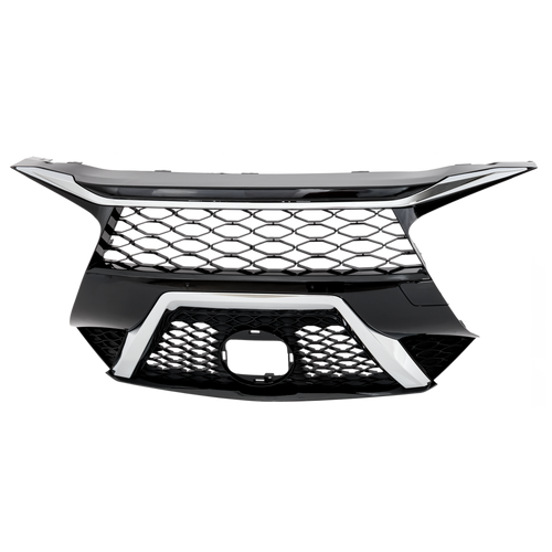 MAXIMA 19-19 GRILLE, Painted Black Shell with Chrome Insert, SR Model, w/o Premium Package, w/o Front View Camera