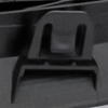 MAXIMA 19-19 GRILLE, Painted Black Shell with Chrome Insert, SR Model, w/o Premium Package, w/o Front View Camera