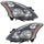 ALTIMA 10-12 HEAD LAMP RH AND LH, Lens and Housing, Halogen, Black Bezel, Sedan, 2-Piece
