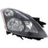 ALTIMA 10-12 HEAD LAMP RH AND LH, Lens and Housing, Halogen, Black Bezel, Sedan, 2-Piece