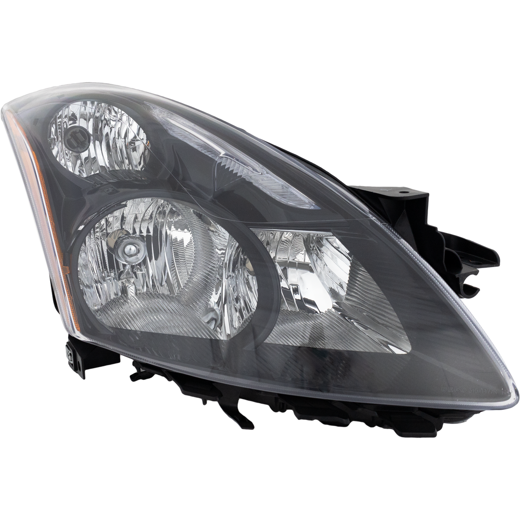 ALTIMA 10-12 HEAD LAMP RH AND LH, Lens and Housing, Halogen, Black Bezel, Sedan, 2-Piece