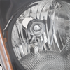 ALTIMA 10-12 HEAD LAMP RH AND LH, Lens and Housing, Halogen, Black Bezel, Sedan, 2-Piece