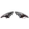 350Z 03-05 HEAD LAMP RH AND LH, Lens and Housing, Halogen, Black Bezel, 2-Piece