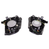 350Z 03-05 HEAD LAMP RH AND LH, Lens and Housing, Halogen, Black Bezel, 2-Piece