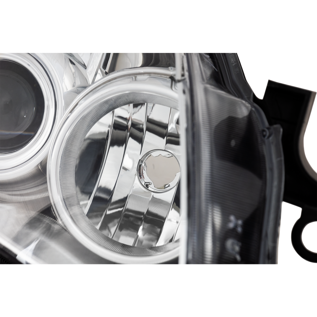 ALTIMA 10-13 HEAD LAMP RH AND LH, Lens and Housing, Halogen, Chrome Bezel, 2-Piece