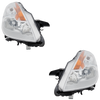 ALTIMA 08-09 HEAD LAMP RH AND LH, Lens and Housing, Chrome Bezel, Halogen, w/o HID, Coupe, 2-Piece