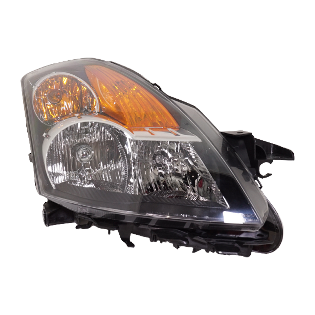 ALTIMA 07-07 HEAD LAMP RH, Assembly, Halogen, Black Bezel, Sedan/Hybrid