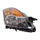 ALTIMA 07-07 HEAD LAMP RH, Assembly, Halogen, Black Bezel, Sedan/Hybrid