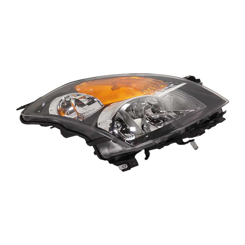 ALTIMA 07-07 HEAD LAMP RH, Assembly, Halogen, Black Bezel, Sedan/Hybrid