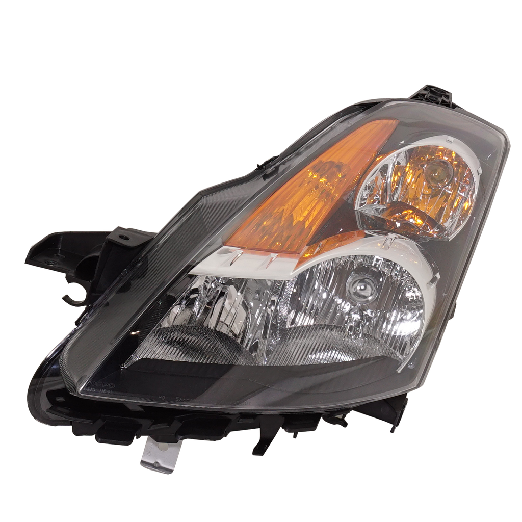 ALTIMA 07-07 HEAD LAMP LH, Assembly, Halogen, Black Bezel, Sedan/Hybrid