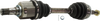 ALTIMA 98-01 FRONT CV AXLE ASSEMBLY LH, Automatic Transaxle