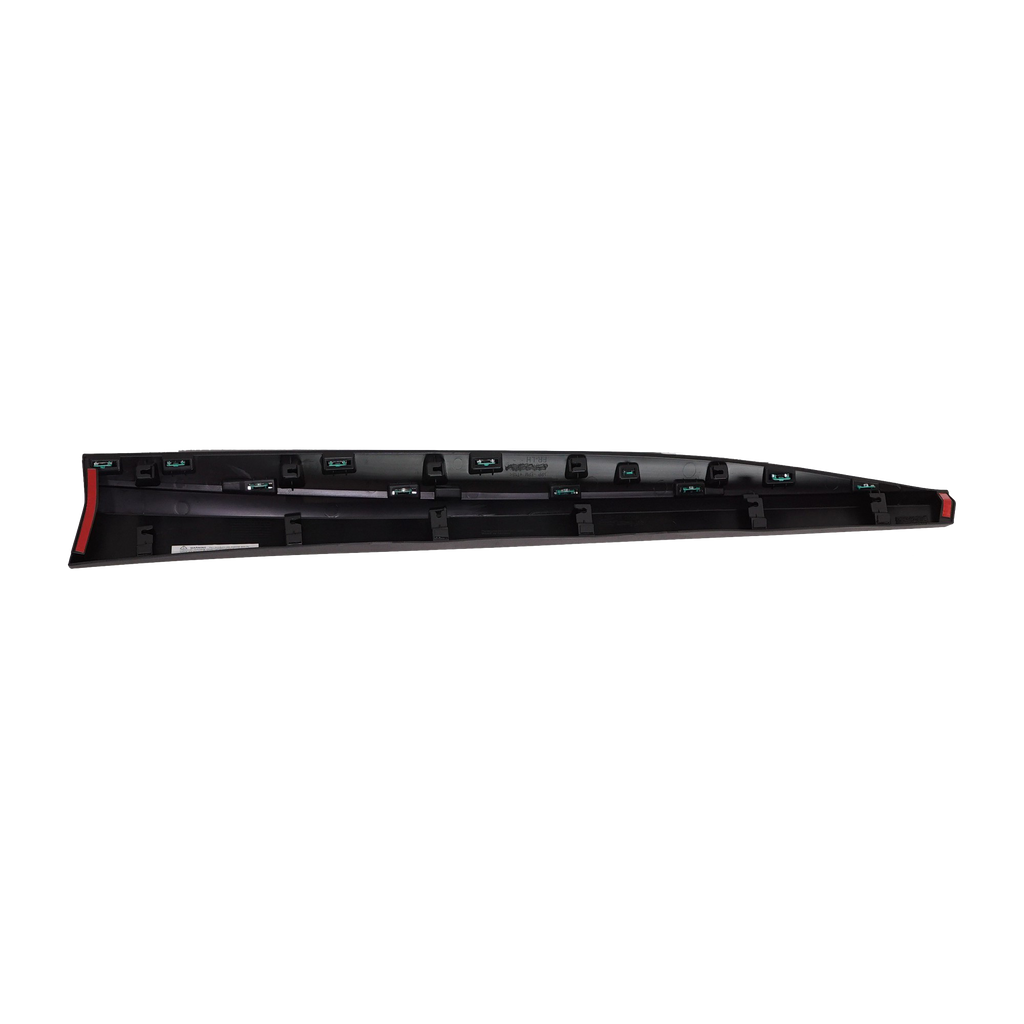 MURANO 15-23 FRONT DOOR MOLDING LH, Lower Textured Black, w/ Chrome Molding, w/o Midnight Special Edition Package