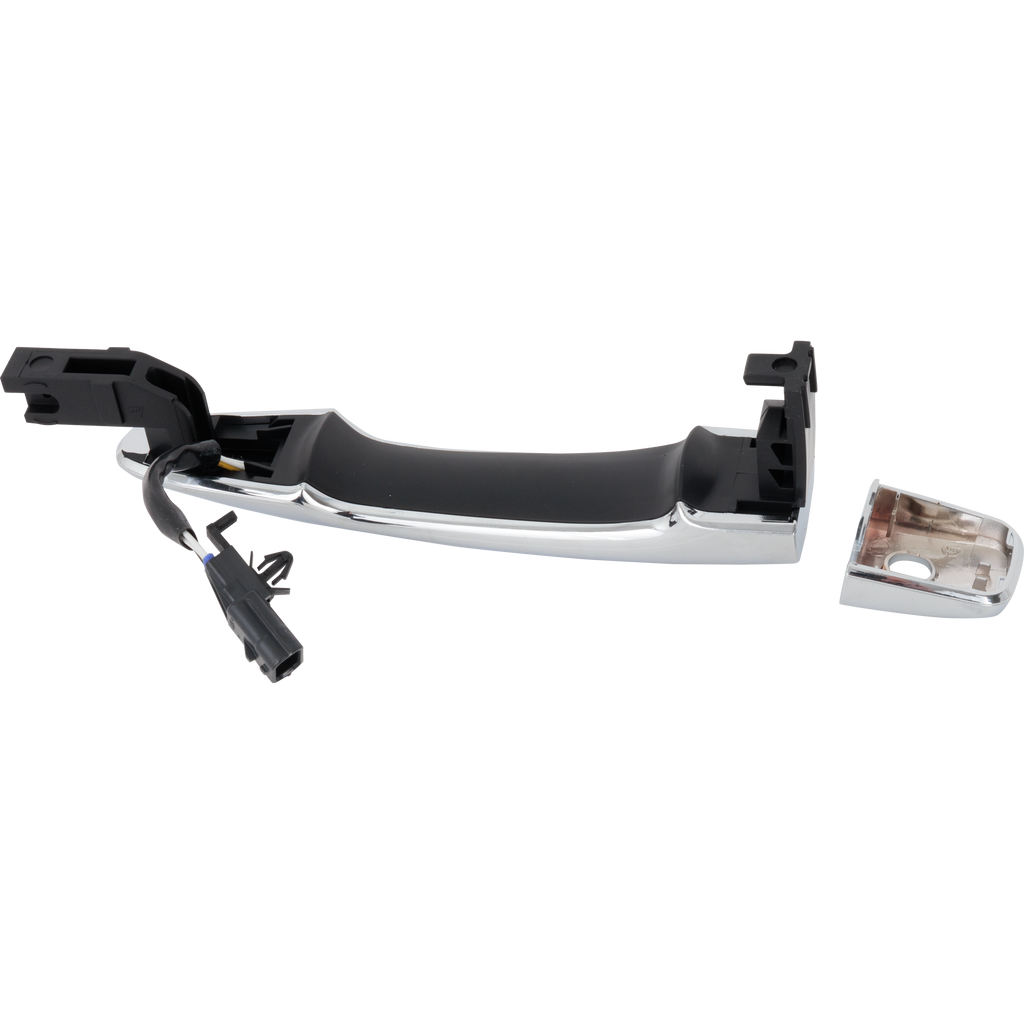 ROGUE 14-20/MURANO 15-21 FRONT EXTERIOR DOOR HANDLE LH, Chrome, w/ Keyhole, w/ Smart Entry System, w/ Button, Handle+Cover