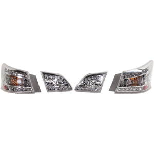 SENTRA 13-15 TAIL LAMP RH AND LH, Inner and Outer, Assembly, LED, Clear Lens, 4-Piece