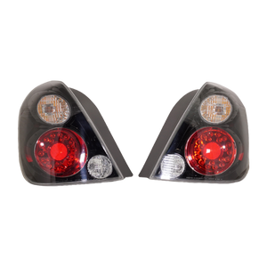 ALTIMA 07-09 TAIL LAMP RH AND LH, Assembly, LED, Black, Hybrid Model, 2-Piece