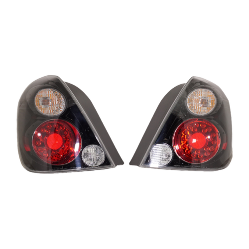 ALTIMA 07-09 TAIL LAMP RH AND LH, Assembly, LED, Black, Hybrid Model, 2-Piece