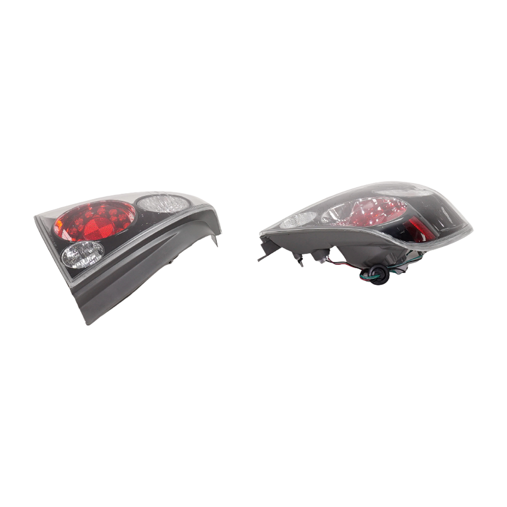 ALTIMA 07-09 TAIL LAMP RH AND LH, Assembly, LED, Black, Hybrid Model, 2-Piece