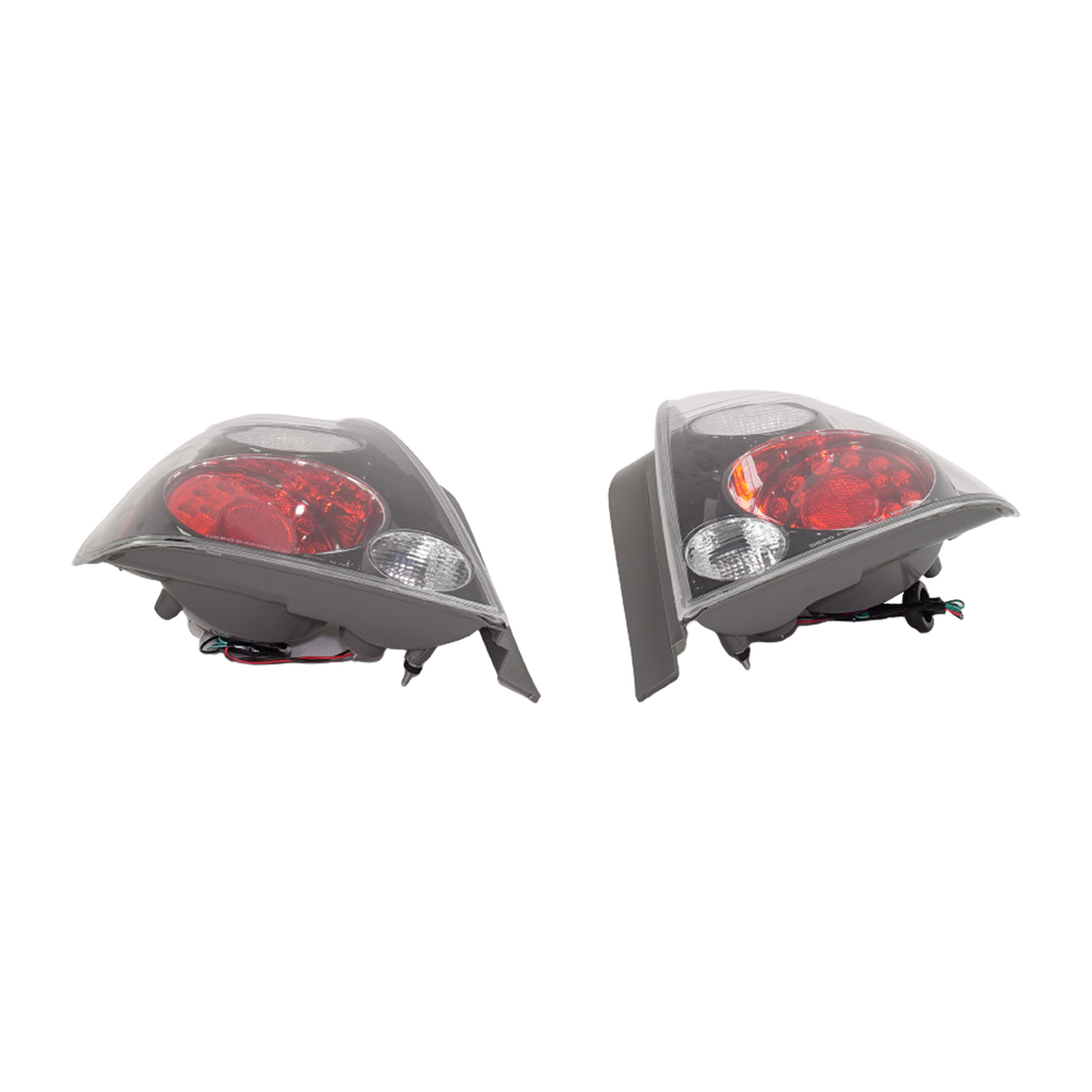 ALTIMA 07-09 TAIL LAMP RH AND LH, Assembly, LED, Black, Hybrid Model, 2-Piece