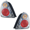 ALTIMA 02-06 TAIL LAMP RH AND LH, Assembly, LED, Clear and Red Lens, Gun Metal Interior, 2-Piece