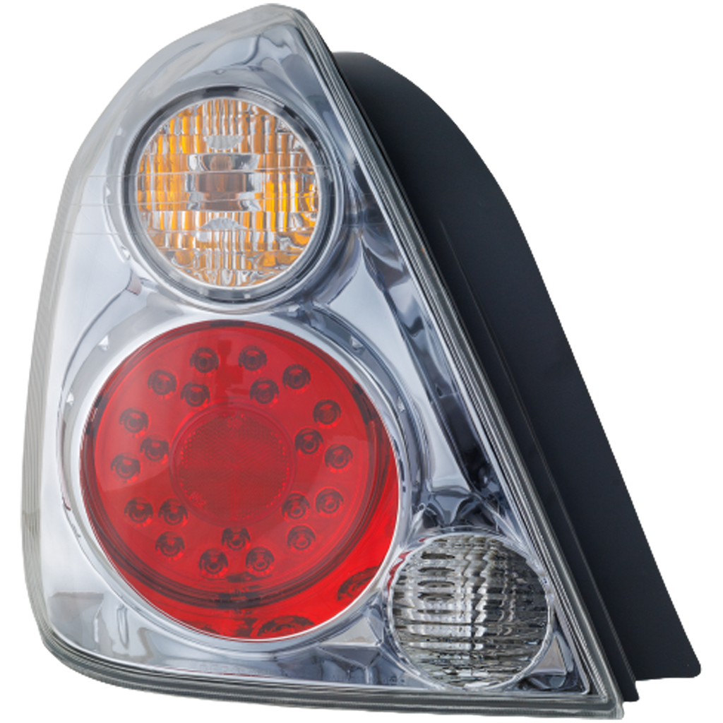ALTIMA 02-06 TAIL LAMP RH AND LH, Assembly, LED, Clear and Red Lens, Gun Metal Interior, 2-Piece