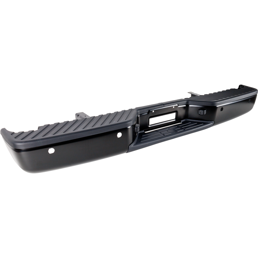 TITAN 08-12 STEP BUMPER, FACE BAR AND PAD, w/ Pad Provision, w/o Mounting Bracket, Textured, w/ Park Distance Sensor Holes, w/o Towing Package, PRO-4X Model