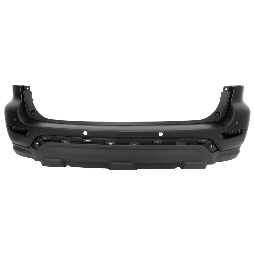 PATHFINDER 17-20 REAR BUMPER COVER, Primed, w/ Object Sensor Holes, w/o Towing Hitch Holes