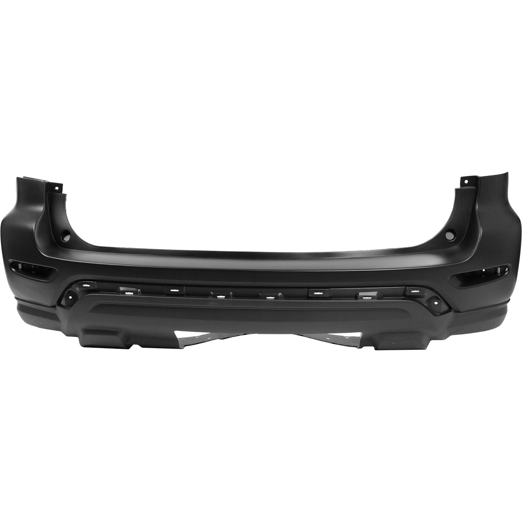 PATHFINDER 17-18 REAR BUMPER COVER, Primed, w/o Park Assist, w/ Towing Hitch