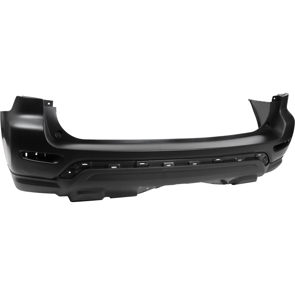 PATHFINDER 17-18 REAR BUMPER COVER, Primed, w/o Park Assist, w/ Towing Hitch