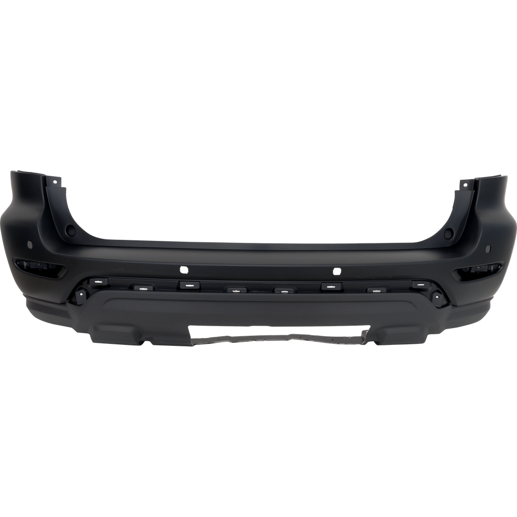 PATHFINDER 17-20 REAR BUMPER COVER, Primed, w/o Wheel Opening Molding, w/ Object Sensor Holes, w/ Towing Hitch