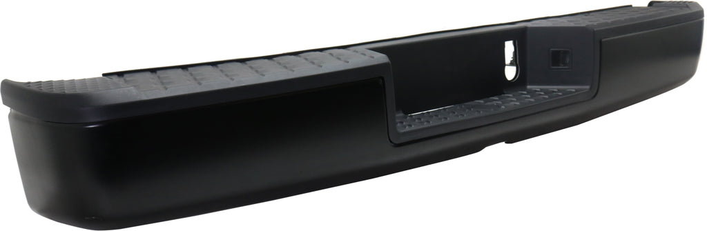 TITAN 17-19/TITAN XD 16-19 STEP BUMPER, FACE BAR AND PAD, w/ Pad Provision, w/o Mounting Bracket, Black, w/o Tow Hitch and Blind Spot Detection, w/o Parking Aid Sensor Holes