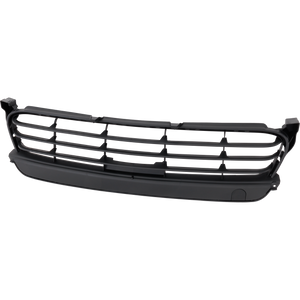 PANAMERA 14-16 FRONT BUMPER GRILLE, Textured Black, w/o Adaptive Cruise Ctrl and Park Assist Sensor Holes, Exclusive/GTS/S/Turbo/Turbo S/Turbo S Executive/Turbo Executive Models