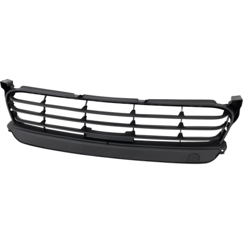 PANAMERA 14-16 FRONT BUMPER GRILLE, Textured Black, w/o Adaptive Cruise Ctrl and Park Assist Sensor Holes, Exclusive/GTS/S/Turbo/Turbo S/Turbo S Executive/Turbo Executive Models