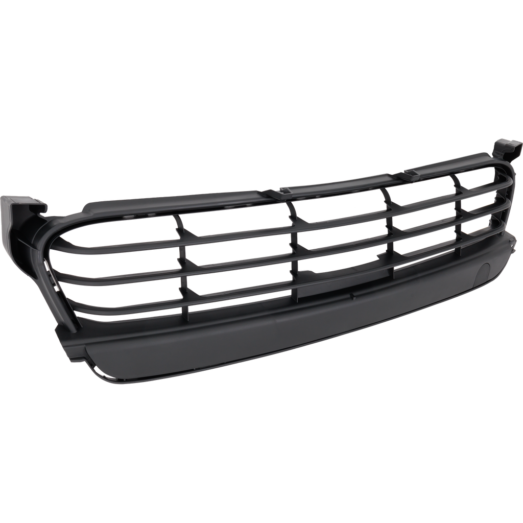 PANAMERA 14-16 FRONT BUMPER GRILLE, Textured Black, w/o Adaptive Cruise Ctrl and Park Assist Sensor Holes, Exclusive/GTS/S/Turbo/Turbo S/Turbo S Executive/Turbo Executive Models