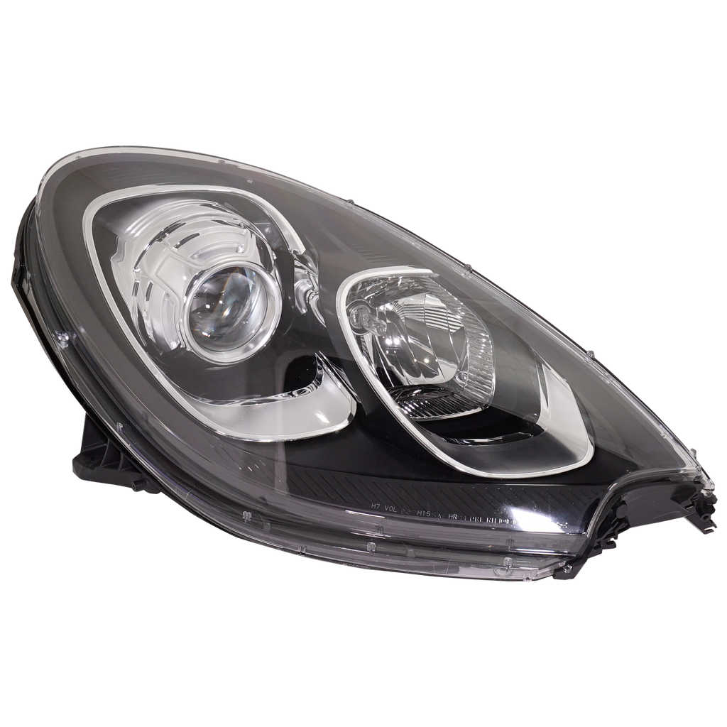 MACAN 15-18 HEAD LAMP RH, Assembly, Halogen, w/o Headlight Washer Holes