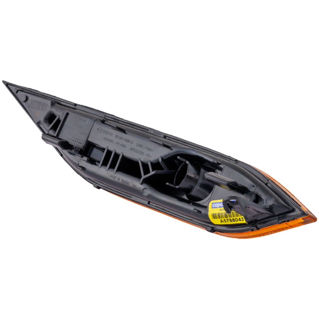 CAYENNE 11-14 FRONT SIDE MARKER LAMP RH, Lens and Housing - CAPA