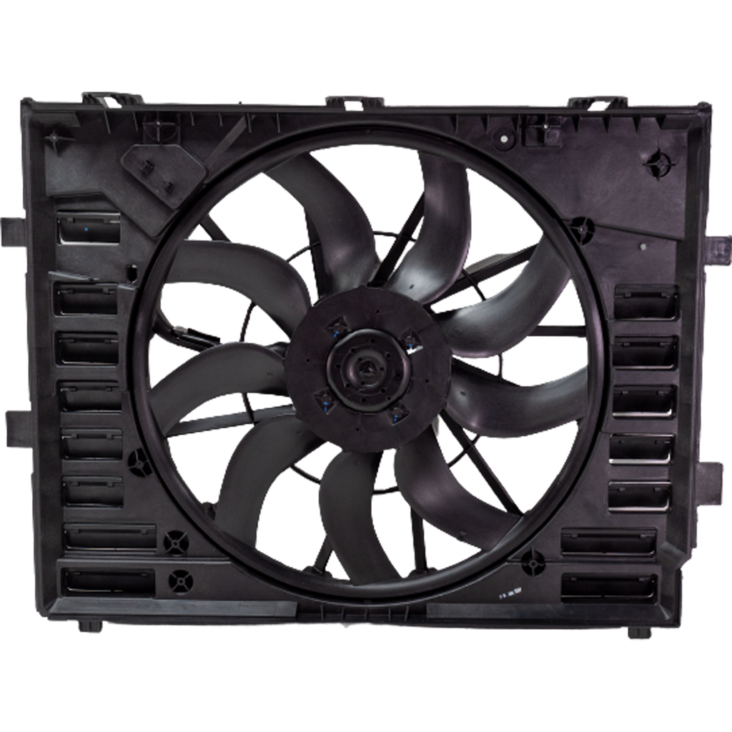 CAYENNE 11-18 RADIATOR FAN ASSEMBLY, Single Fan, Excludes Hybrid Engine