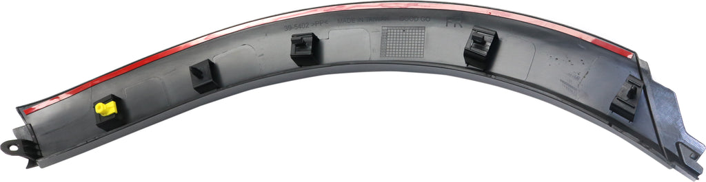 CAYENNE 11-14 FRONT WHEEL OPENING MOLDING RH, Front Section, 2 Piece-type, Txtd Blk