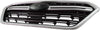 OUTBACK 18-19 GRILLE, Painted Black Shell and Insert, w/ Silver Molding, (18-18 w/o 50th Anniversary Edition) - CAPA