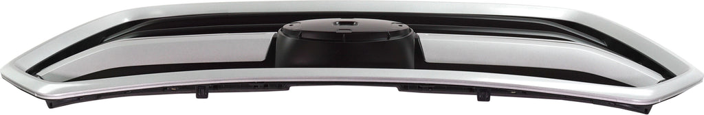 OUTBACK 18-19 GRILLE, Painted Black Shell and Insert, w/ Silver Molding, (18-18 w/o 50th Anniversary Edition) - CAPA