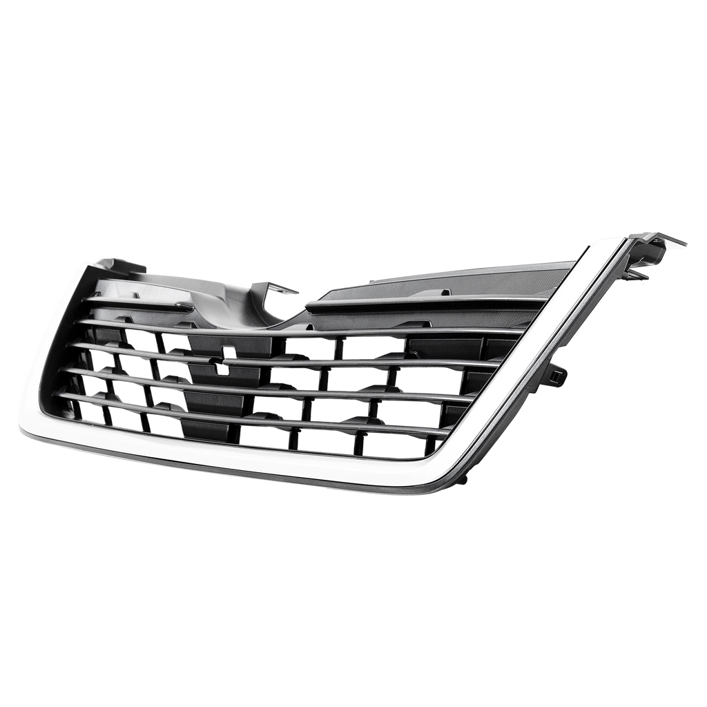 FORESTER 19-21 GRILLE, Painted Silver Shell/Textured Black Insert, Base/Premium/Convenience Models
